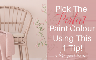 Pick The Perfect Paint Colour Using This 1 Tip!